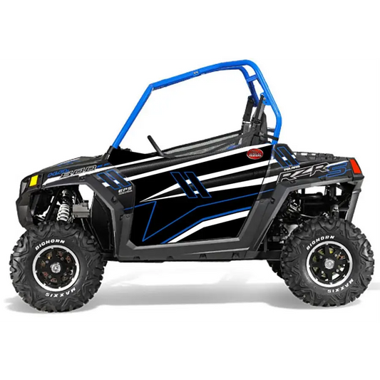 Trail Armor GenX Two Door Graphics Kit - 2014 RZRS 800 LE Stealth Black Voodoo Blue - Graphics