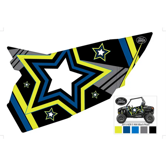 Trail Armor GenX Two Door Graphics Kit - 2015 RZR S 900 EPS Black Pearl - Graphics