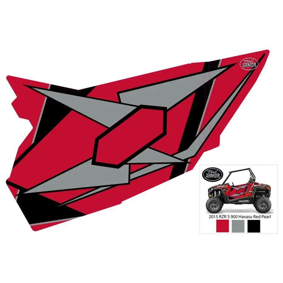 Trail Armor GenX Two Door Graphics Kit - 2015 RZR S 900 EPS Havasu Red Pearl - Graphics