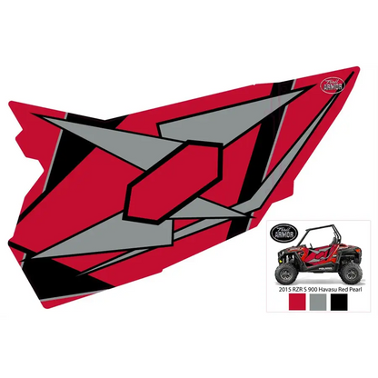 Trail Armor GenX Two Door Graphics Kit - 2015 RZR S 900 EPS Havasu Red Pearl - Graphics