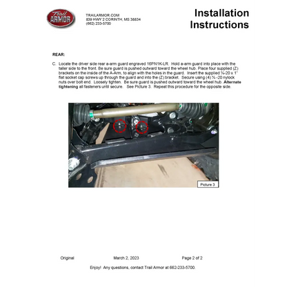 Trail Armor Honda Pioneer 1000 1000-5 1000-6 Crew iMpact A-Arm Guards 2022 - 2024 - A-Arm Guards