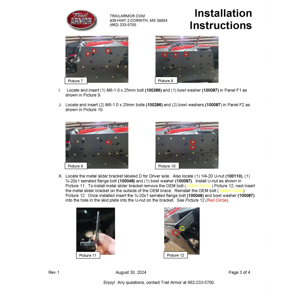 Trail Armor Honda Pioneer 1000-6 Crew Full Skids 2023 - 2024 - Skid Plates