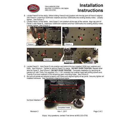 Trail Armor Honda Pioneer 1000 and 1000-5 Full Skids 2016 - 2024 - Skid Plates