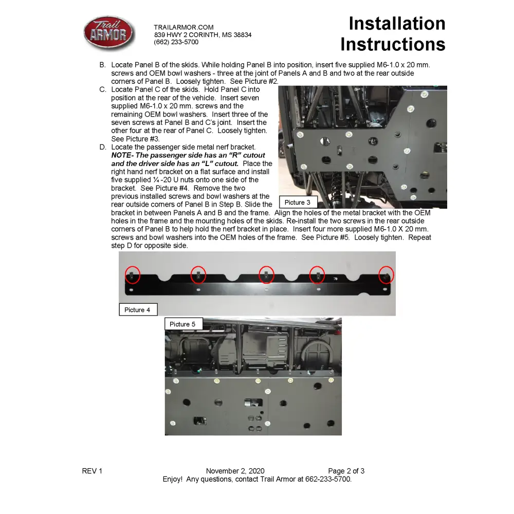 Trail Armor Honda Pioneer 700-4 Full Skids 2014 - 2024 - Skid Plates