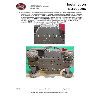 Trail Armor Honda Pioneer 700 Pioneer 700 Deluxe Full Skids - Skid Plates