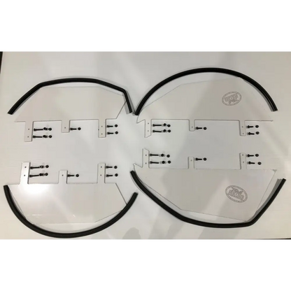 Trail Armor Honda Talon 1000X-4 1000X-4 Live Valve Lower Door Insert Kit - Clear - Doors