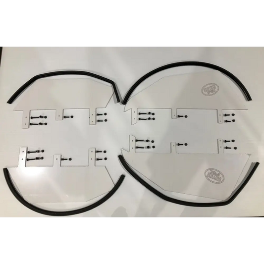 Trail Armor Honda Talon 1000X-4 1000X-4 Live Valve Lower Door Insert Kit - Clear - Doors