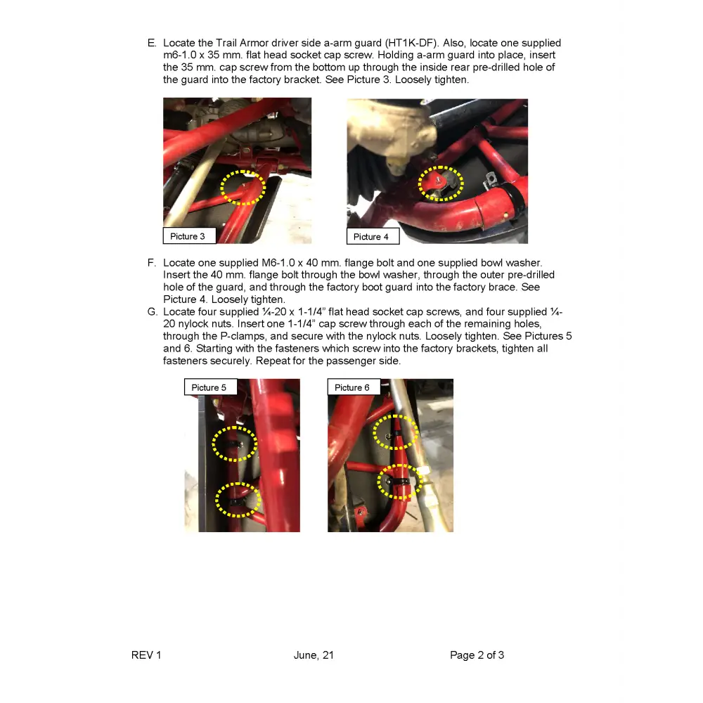 Trail Armor Honda Talon 1000X Talon 1000X Fox Live Valve Honda Talon 1000X-4 Talon 1000X-4 Fox Live Valve Honda Talon