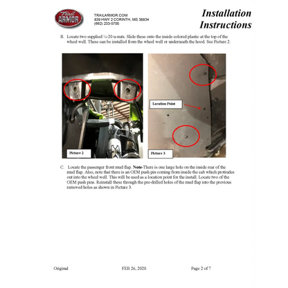 Trail Armor Honda Talon R Talon X Talon 1000 X-4 Talon 1000 RS Talon 1000 XS Talon 1000 XS-4 Mud Flap Fender Extensions