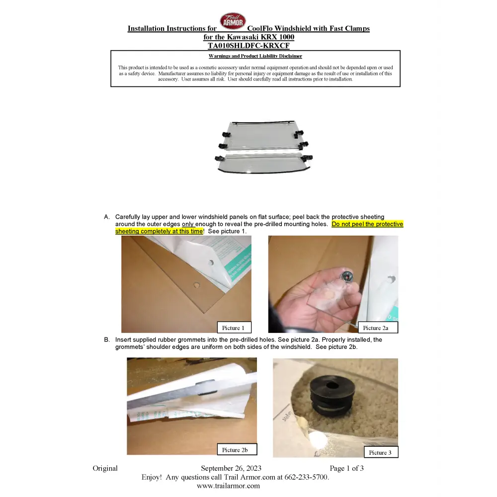 Trail Armor Kawasaki KRX 1000 KRX 1000 SE KRX 1000 Trail KRX 1000 eS KRX 4 1000 SE KRX 4 1000 eS and KRX 4 1000 eS SE