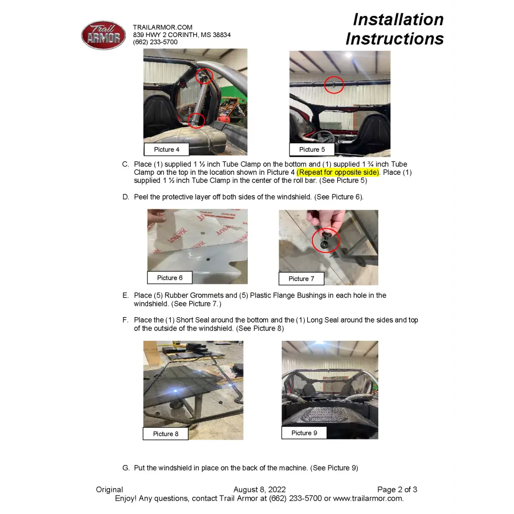 Trail Armor Kawasaki KRX 1000 KRX 1000 Special Edition KRX 1000 Trail Edition and KRX 1000 eS Rear Window Dust Shield