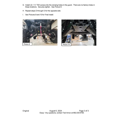 Trail Armor Kawasaki Ridge and Ridge XR iMpact A-arm guards - A-Arm Guards