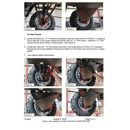 Trail Armor Kawasaki Ridge and Ridge XR iMpact A-arm guards - A-Arm Guards