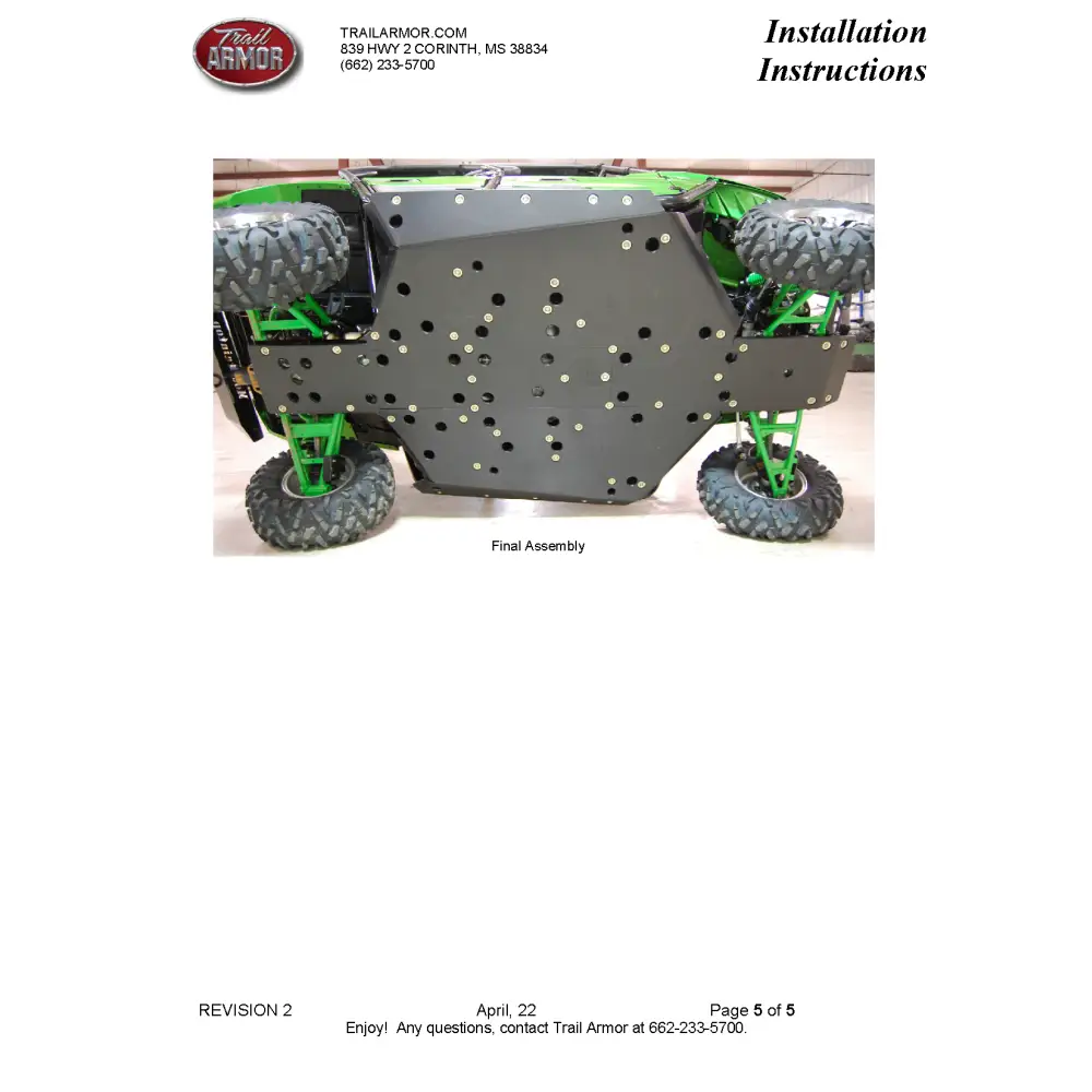Trail Armor Kawasaki Teryx 4 Teryx 4 S Teryx and Teryx S Full Skids with Slider Nerfs - Skid Plates