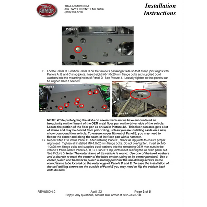 Trail Armor Kawasaki Teryx 4 Teryx 4 S Teryx and Teryx S Full Skids with Slider Nerfs - Skid Plates