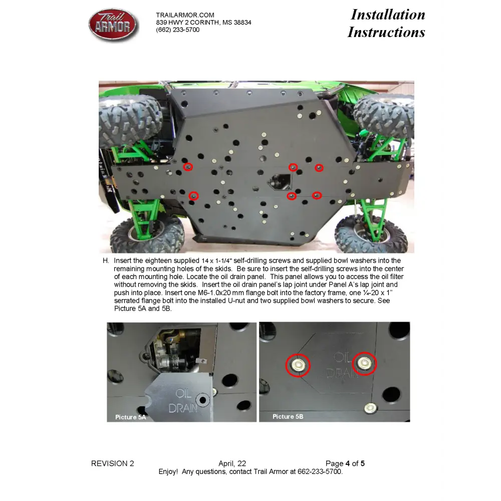 Trail Armor Kawasaki Teryx 4 Teryx 4 S Teryx and Teryx S Full Skids with Slider Nerfs - Skid Plates