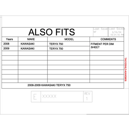 Trail Armor Kawasaki Teryx CoolFlo Windshield 2008 - 2009 - Windshields