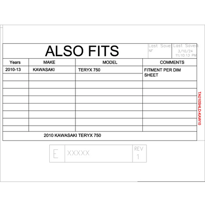 Trail Armor Kawasaki Teryx CoolFlo Windshield 2010 - 2013 - Windshields