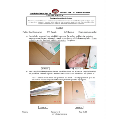 Trail Armor Kawasaki Teryx CoolFlo Windshield 2010 - 2013 - Windshields