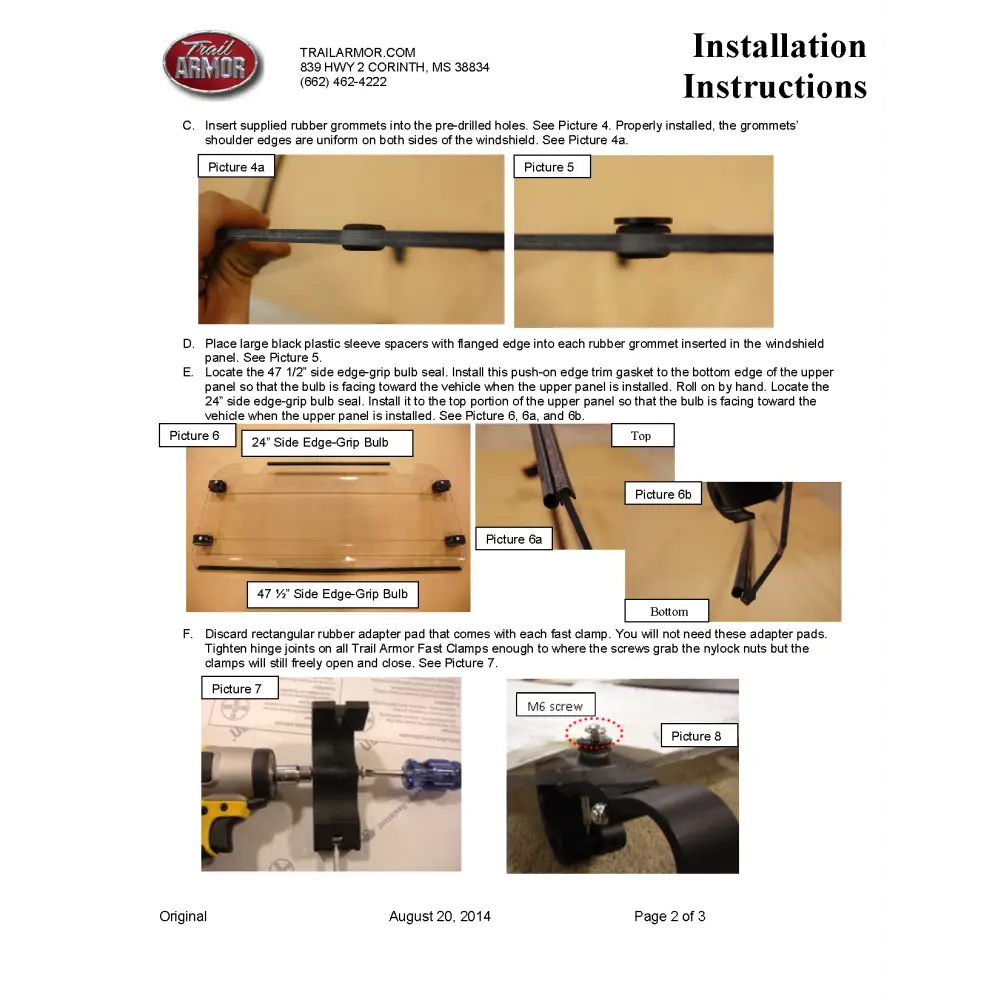 Trail Armor Polaris 2015 - 2017 RZR 900 EPS XC 2015 - 2019 RZR 900 EPS Trail RZR 900 RZR S 900 RZR S 900 EPS RZR S 1000