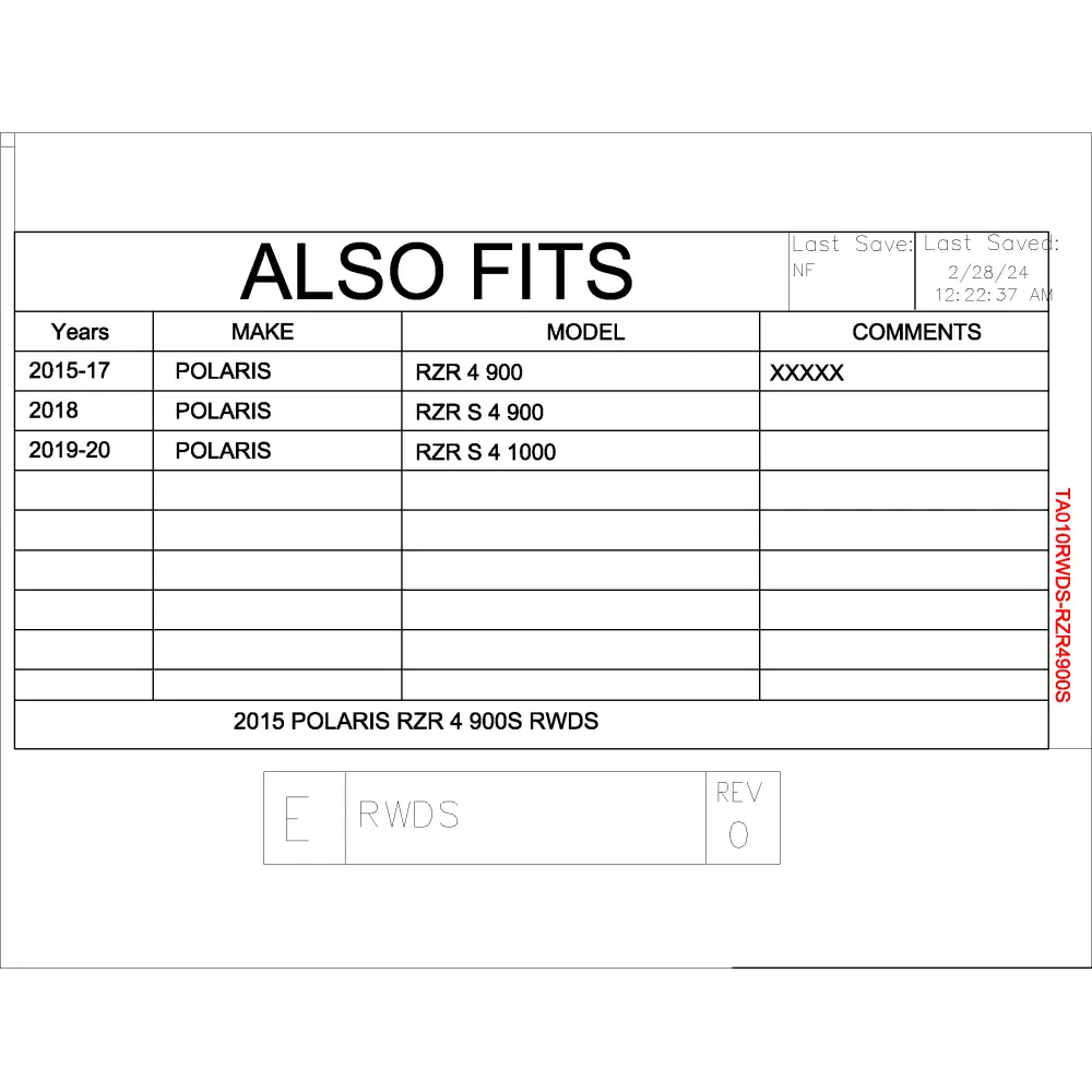 Trail Armor Polaris 2015 - 2018 RZR 4 900 RZR 4 900 S and 2019 RZR 4 1000 S Rear Window Dust Shield - Windshields