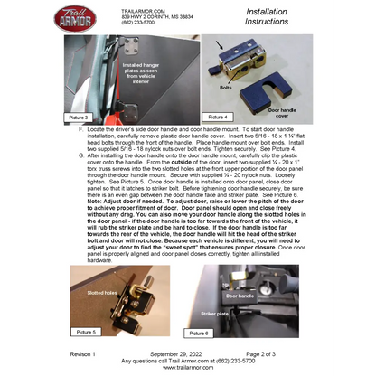 Trail Armor Polaris 2015 - 2019 Polaris RZR 900 RZR 900 EPS TRAIL RZR S 900 RZR S 900 EPS 2015 - 2017 RZR 900 XC