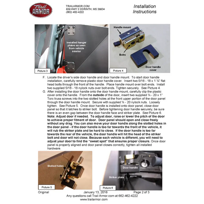 Trail Armor Polaris 2015 - 2020 Polaris RZR 900 RZR 900 EPS TRAIL RZR 900 S RZR 900 S EPS 2015 - 2017 RZR 900 XC