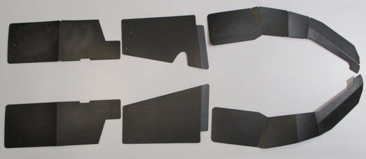 Trail Armor Polaris General 1000 and General 4 1000 Mud Flap Fender Extensions 2016 - 2026 - BLACK - Mudshields