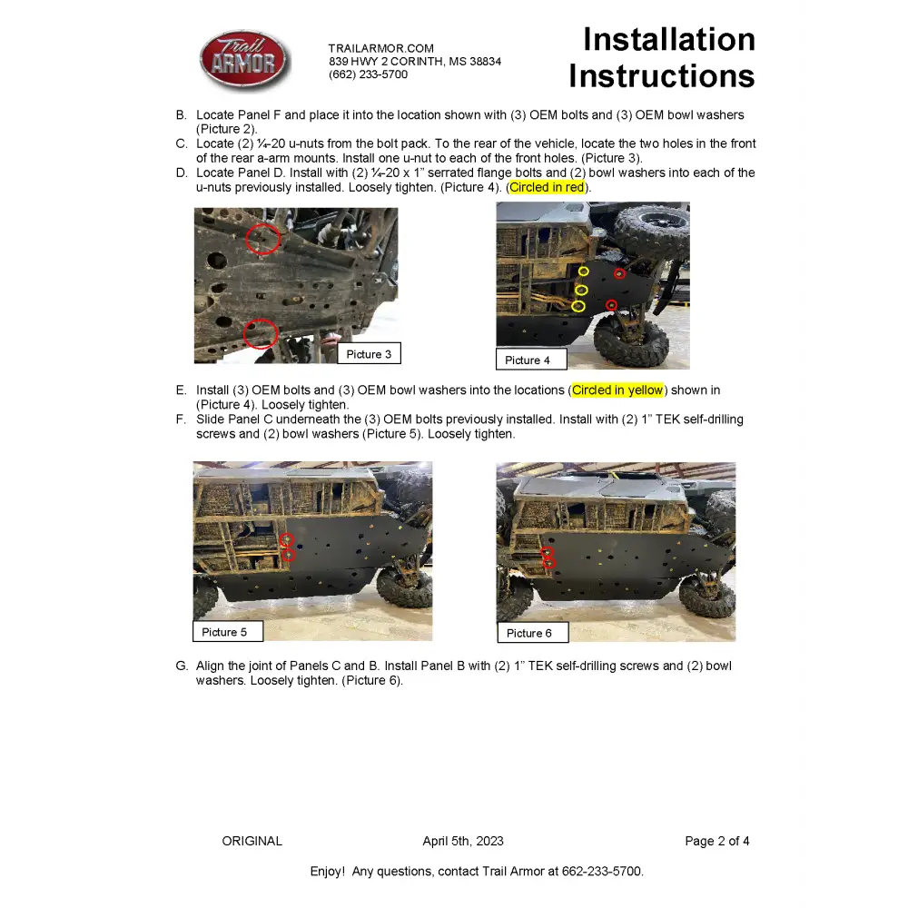 Trail Armor Polaris Ranger 1000 Crew Full Skids 2021 - 2022 - Skid Plates