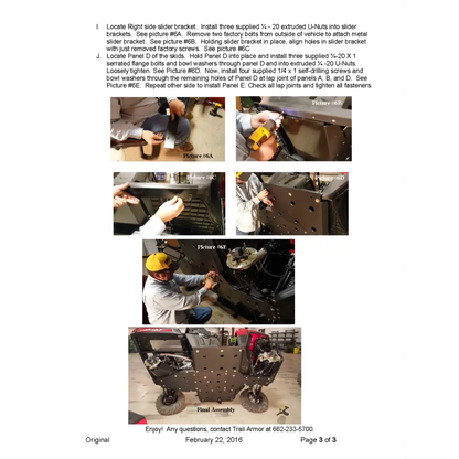 Trail Armor Polaris Ranger 570 Full Size Economy (Struts) Full Skids with Sliders 2016 - 2024 - Skid Plates