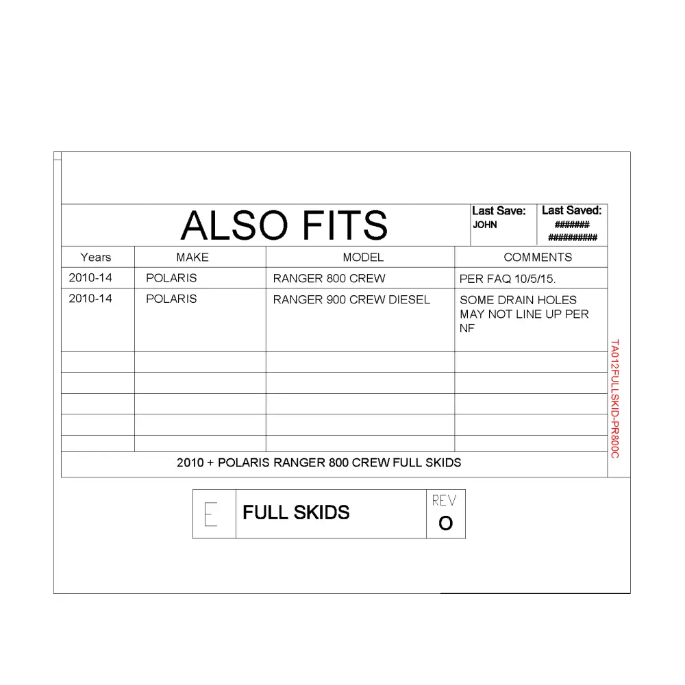 Trail Armor Polaris Ranger 800 Crew Full Skids - Skid Plates