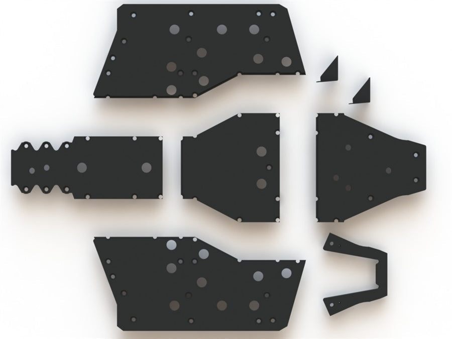 Trail Armor Polaris Ranger XP 900 Ranger XP 1000 and Ranger Full Size XP 570 Full Skids with Sliders - Skid Plates