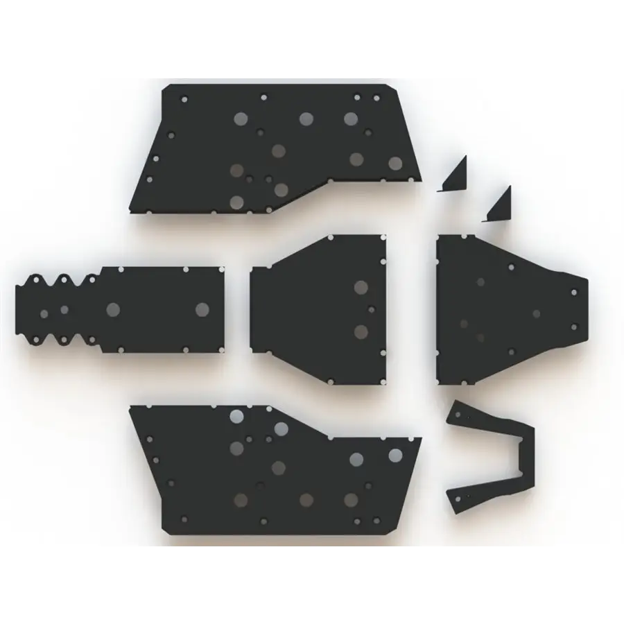 Trail Armor Polaris Ranger XP 900 Ranger XP 1000 and Ranger Full Size XP 570 Full Skids with Sliders - Skid Plates