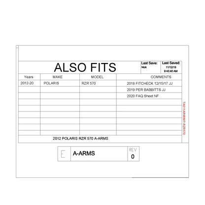 Trail Armor Polaris RZR 570 iMpact A-arm Guards 2012 - 2020 - A-Arm Guards