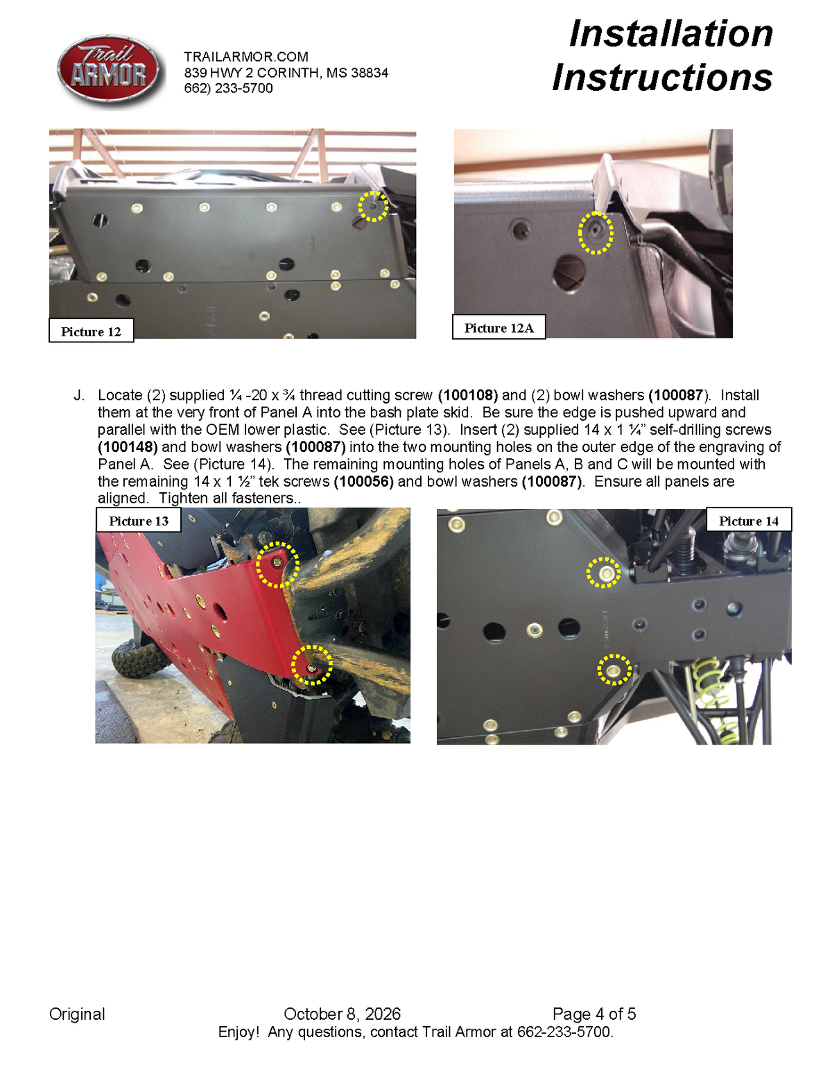 Trail Armor Polaris RZR Trail Trail S 900 and Trail S 1000 Full Skids with Slider Nerfs or Trimmed for Polaris Kick