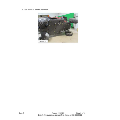 Trail Armor Polaris RZR XP 1000 (including the High Lifter Trails and Rocks Sport Premium Ultimate Editions) RZR XP