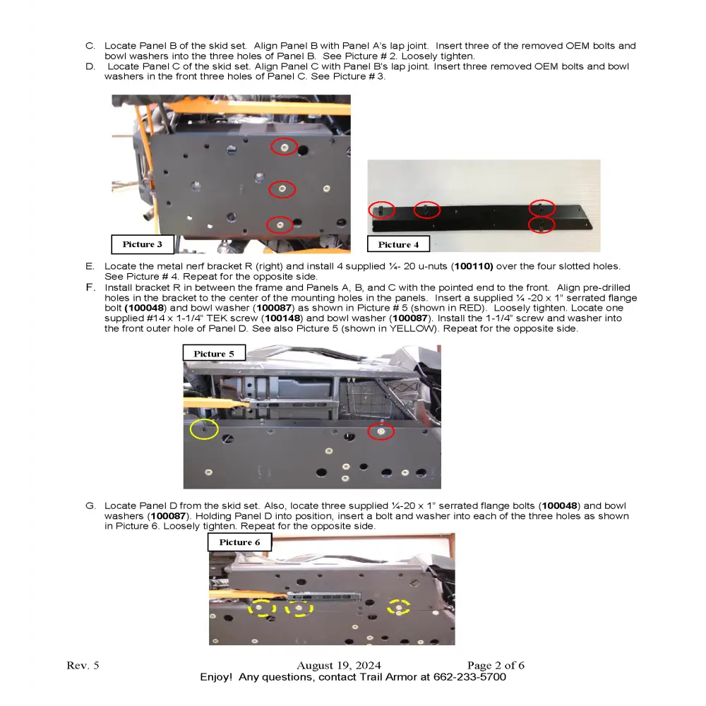 Trail Armor Polaris RZR XP 1000 (including the High Lifter Trails and Rocks Sport Premium Ultimate Editions) RZR XP