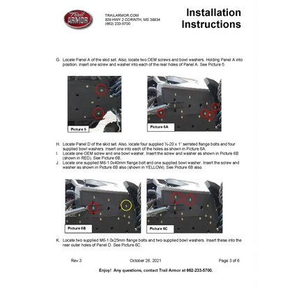 Trail Armor Polaris RZR XP PRO Full Skids with Integrated Sliders or Trimmed for Extreme Kick Out Nerf Sliders 2020