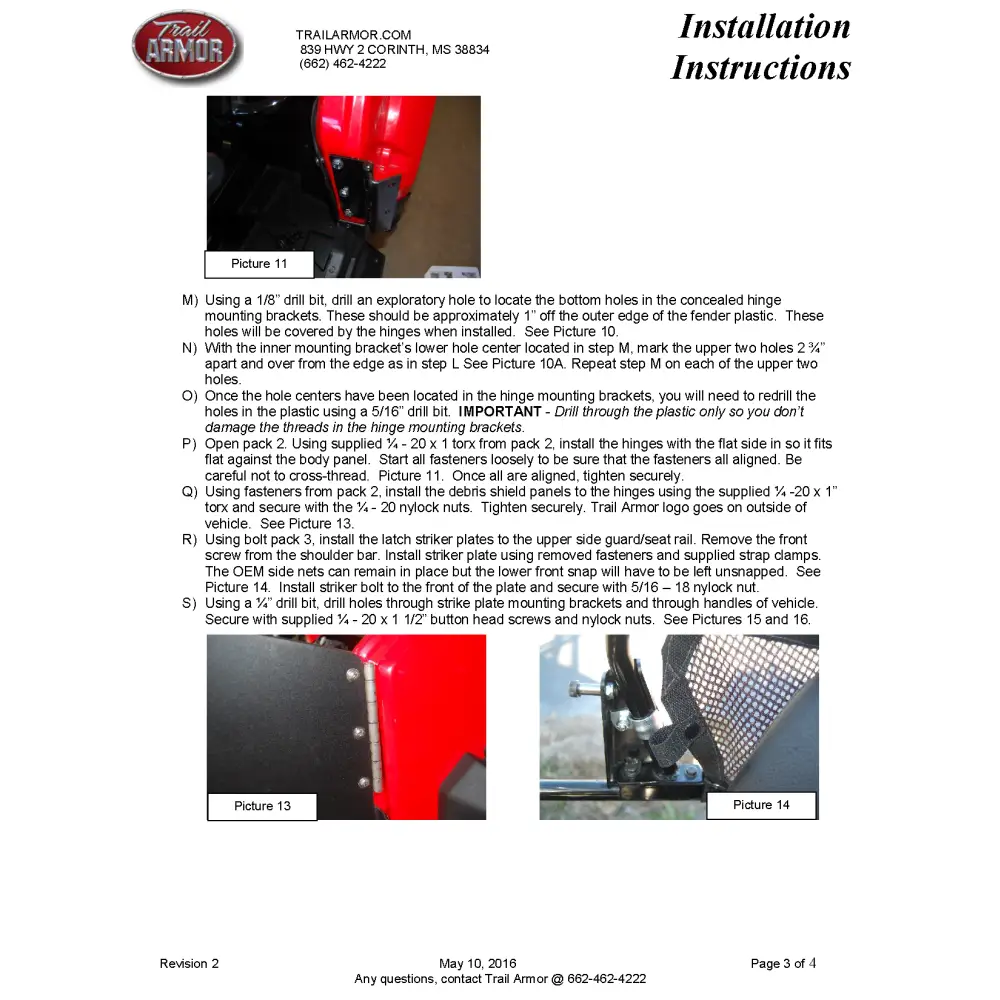 Trail Armor Polaris RZR170 Half Door Style Debris and Mud Shields 2009 - 2021 - Doors