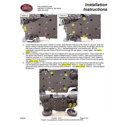 Trail Armor Polaris Sportsman ACE 325 500 570 570 SP 900 and 900 XC Full Skids - Skid Plates