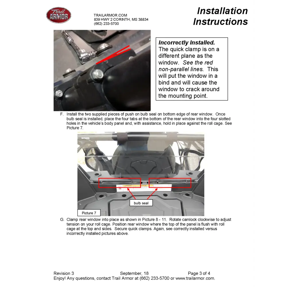 Trail Armor Polaris Sportsman ACE 325 and 570 Rear Window Dust Shield - Windshields