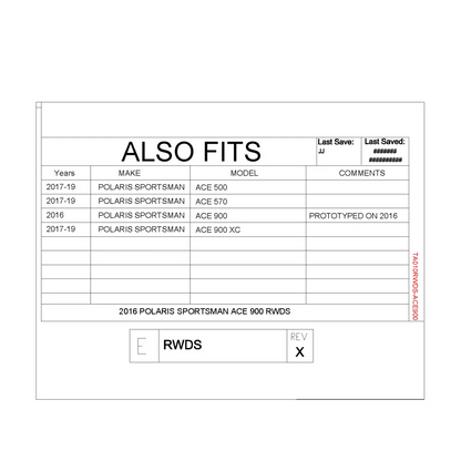 Trail Armor Polaris Sportsman ACE 900 500 570 900 XC Rear Window Dust Shield - Windshields