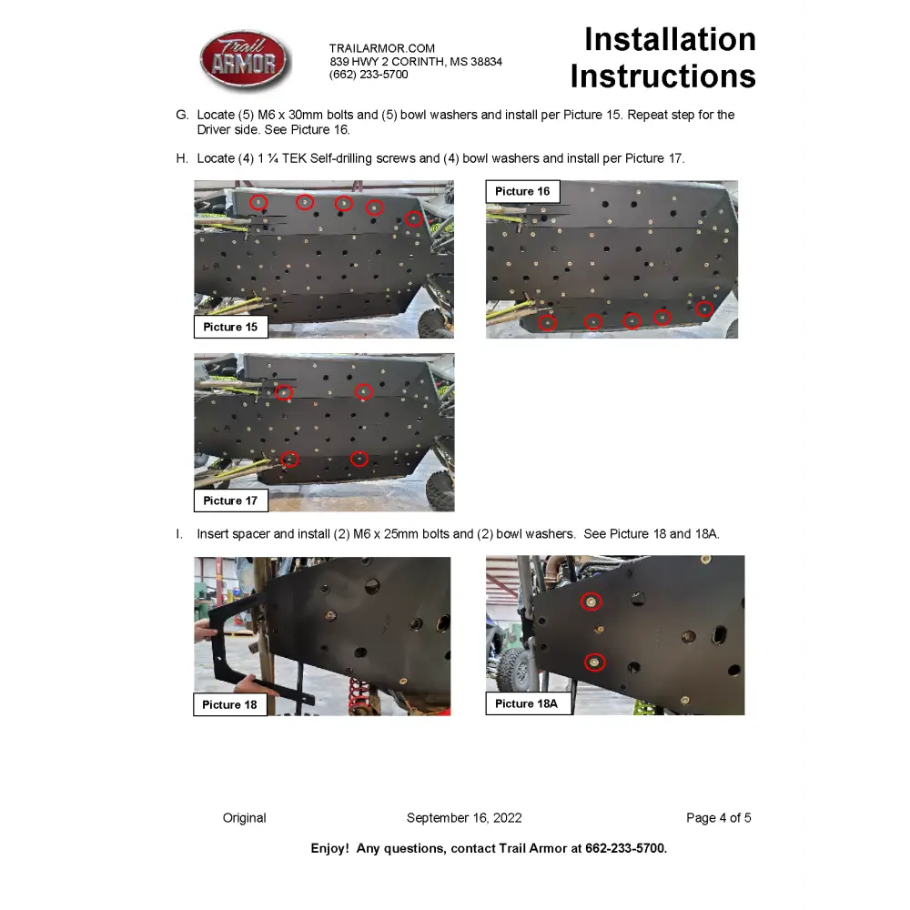 Trail Armor Polaris Turbo R 4 Full Skids with Standard or Trimmed Sliders - Skid Plates