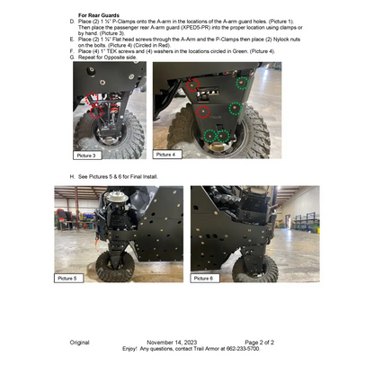 Trail Armor Polaris Xpedition XP XP 5 ADV 5 and ADV iMpact A-Arm Guards 2024 - A-Arm Guards