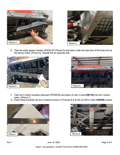 Trail Armor Polaris Xpedition XP 5 and ADV 5 Full Skids 2024 - 2025 - Skid Plates