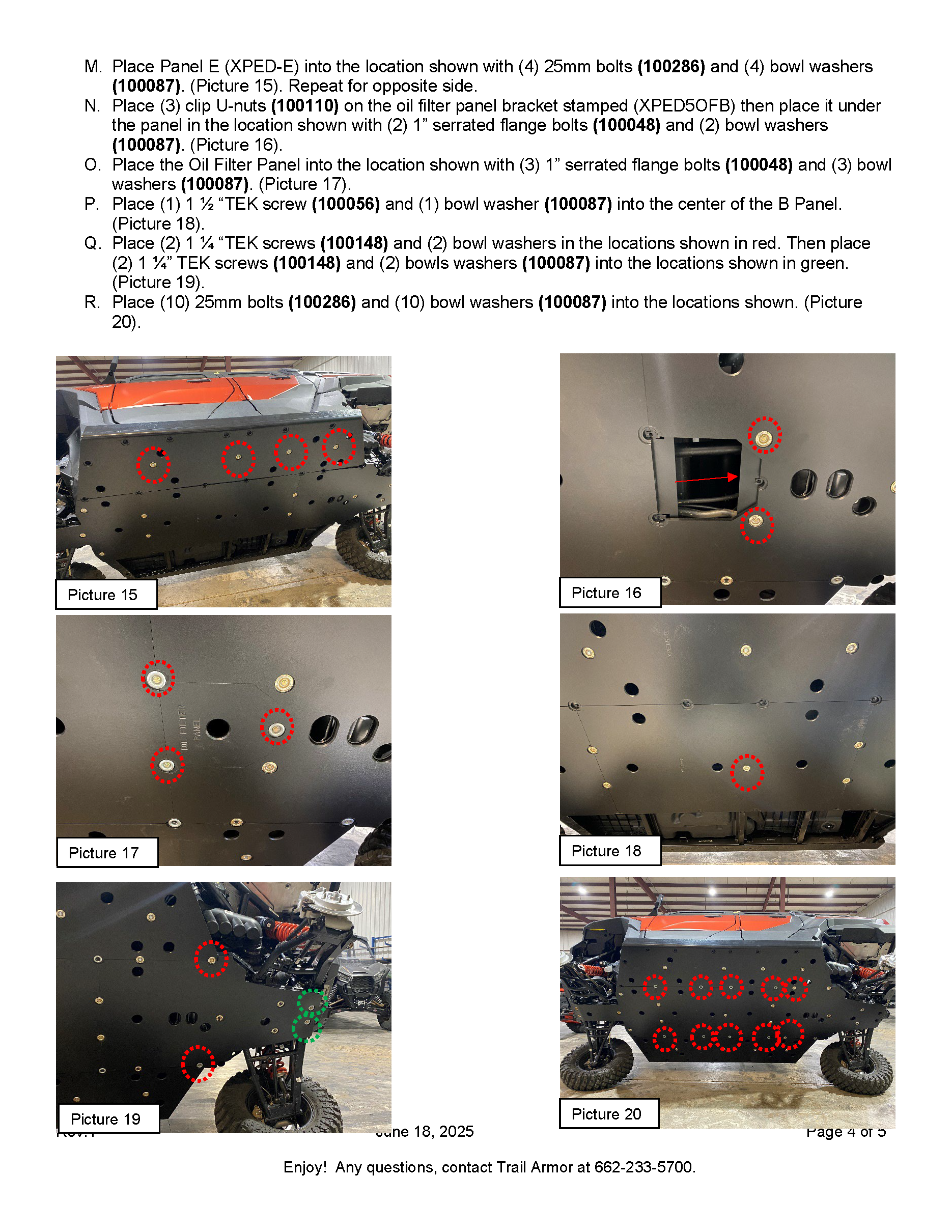 Trail Armor Polaris Xpedition XP 5 and ADV 5 Full Skids 2024 - 2025 - Skid Plates