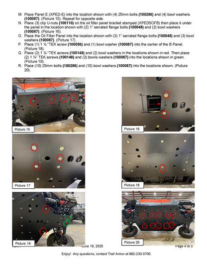 Trail Armor Polaris Xpedition XP 5 and ADV 5 Full Skids 2024 - 2025 - Skid Plates