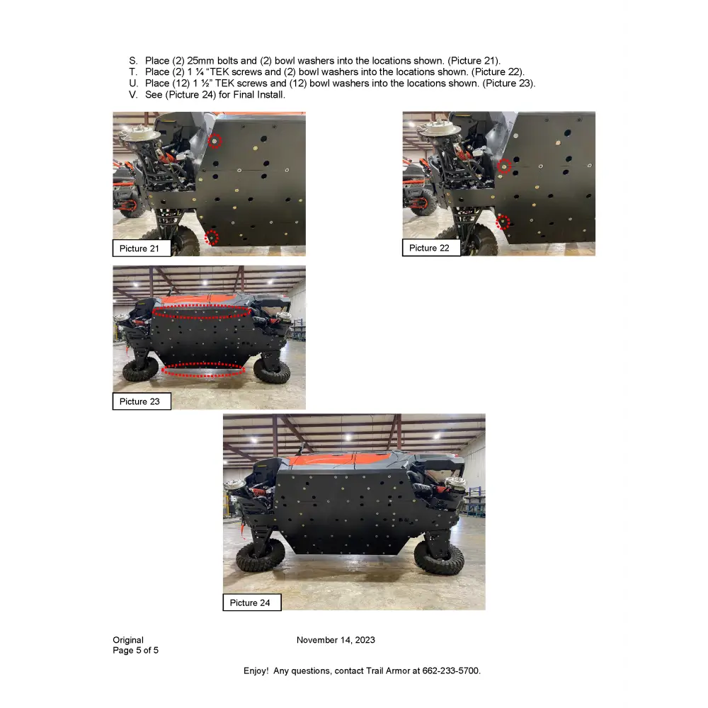 Trail Armor Polaris Xpedition XP 5 and ADV 5 Full Skids - Skid Plates