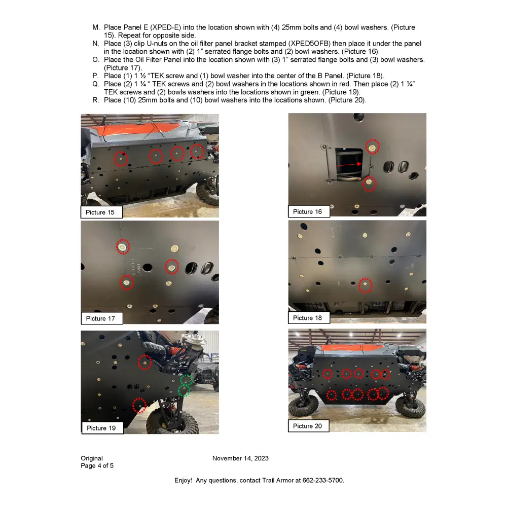 Trail Armor Polaris Xpedition XP 5 and ADV 5 Full Skids - Skid Plates