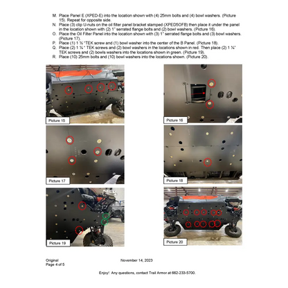 Trail Armor Polaris Xpedition XP 5 and ADV 5 Full Skids - Skid Plates